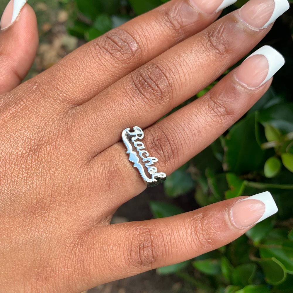 Titanium personalized ring - Picture 3 of 3